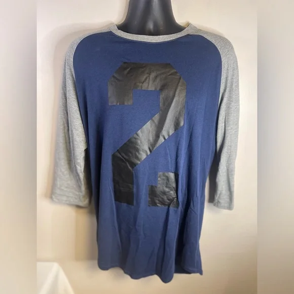 Air Jordan Brand 23 Double Sided Raglan 3/4 Sleeve Droptail T-Shirt Men size XLT - Picture 1 of 11